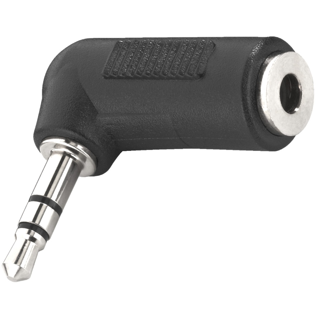 Minijack 3,5mm stereo adapter, vinkel