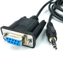 RS232 DSUB9 HUN - minijack kabel, 1,5m