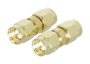 SMA han - SMA han gold plated Sæt med 2 stk