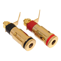 Dynavox højttalerterminaler 2xSORT + 2xRØD