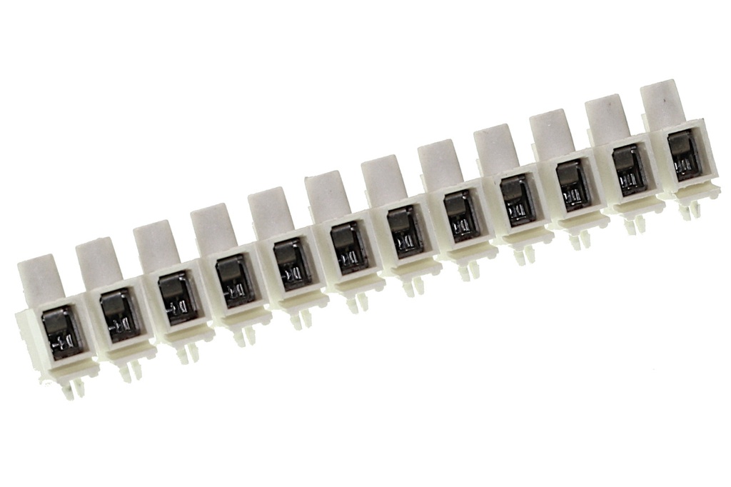 Klemrække 12-polet, (2,5mm2 - 2 x 1,5mm2 SOLID)