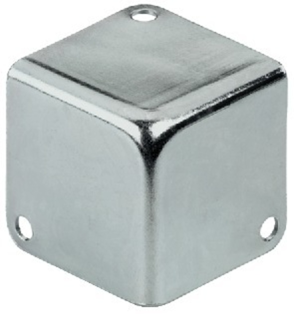Metalhjørne 41x41x41mm.
