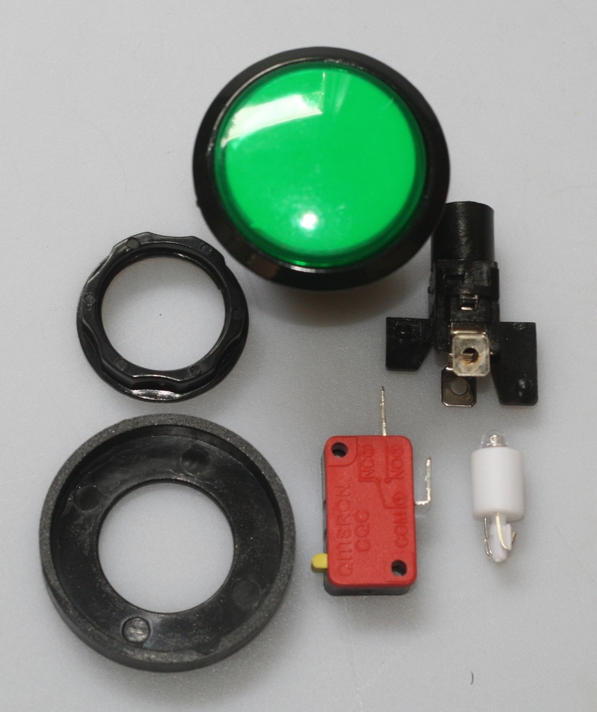 45mm Arcade Style tryktast, GRØN