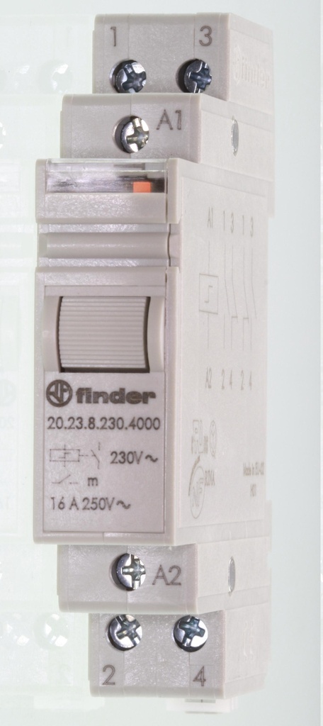 Finder Impulsrelæ 230Vac 1P.