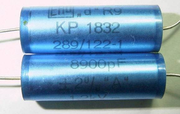 KP Capacitor 8,2nF 1500V 5% Ø=8x27mm.