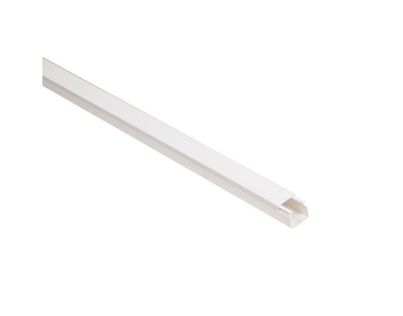 Kabelkanal 20 x 20mm, 2 meter, hvid