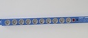 11-Stikdåse, MED jord, BLÅ, 1,5 m. kabel, BRUGT