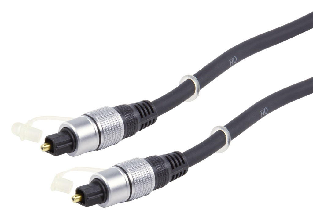 HQ optisk kabel, Toslink han -&gt; Toslink han, 0,75 meter