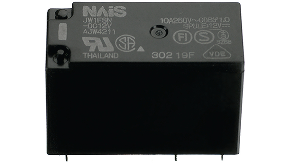 Relæ 2 x skifte 24VDC 5A 1100R