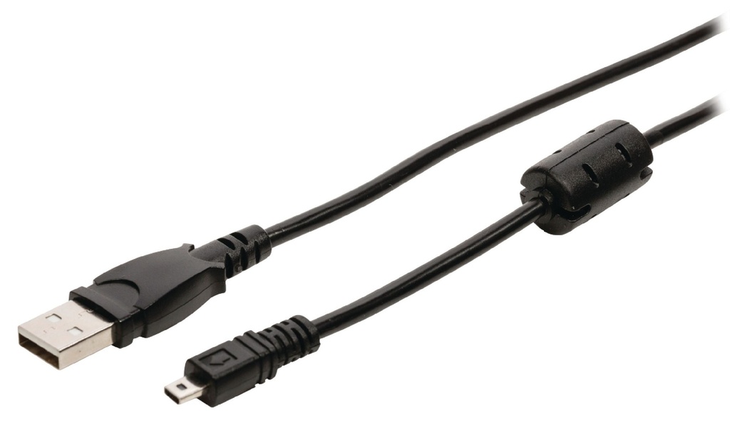 Kamera Data Kabel Usb 2.0-Kabel A Han - 8-Pin Han 2.00 m Sort