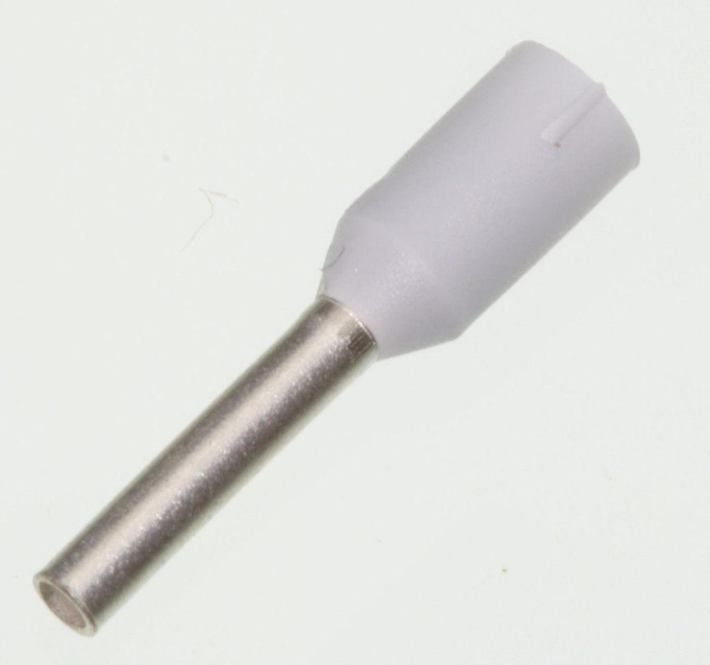Terminalrør for 0,75mm² Grå (Strips)