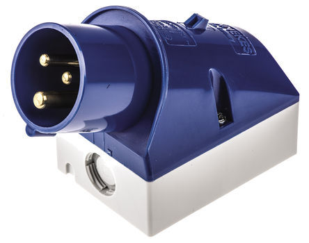CEE wall device plug blue 16A/230VAC