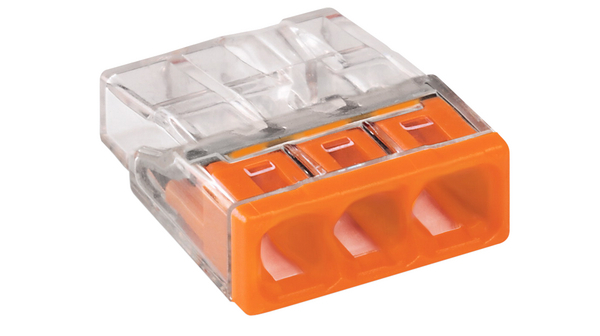 WAGO Samlemuffe 3P 0.5...2.5 mm² 450VAC-24A Orange