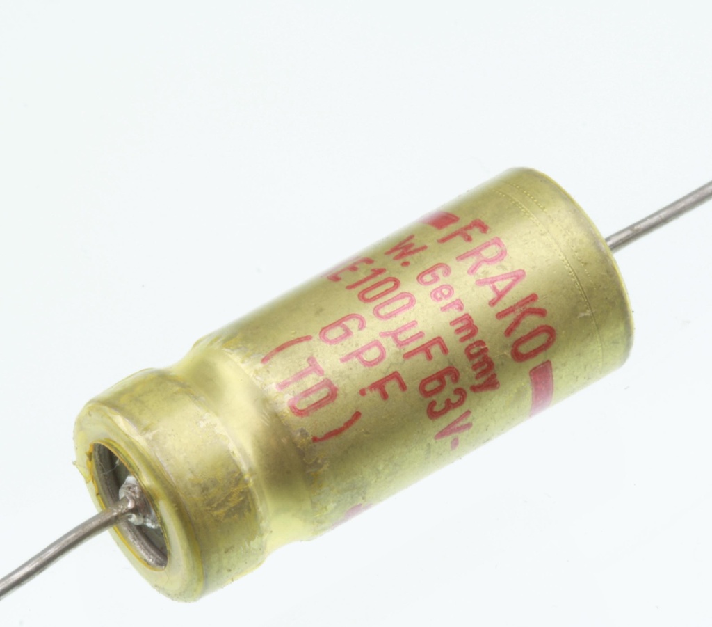 El-Capacitor 100µF/63V 10x24 Bulk