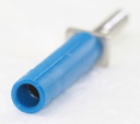 4 mm Screw-clamping Adapter 1000 V, CAT II / 25 A Blå
