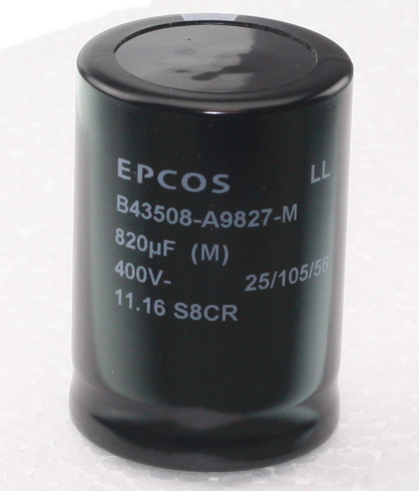 El-Capacitor 820 µF ± 20% 400 V P10 35x50mm