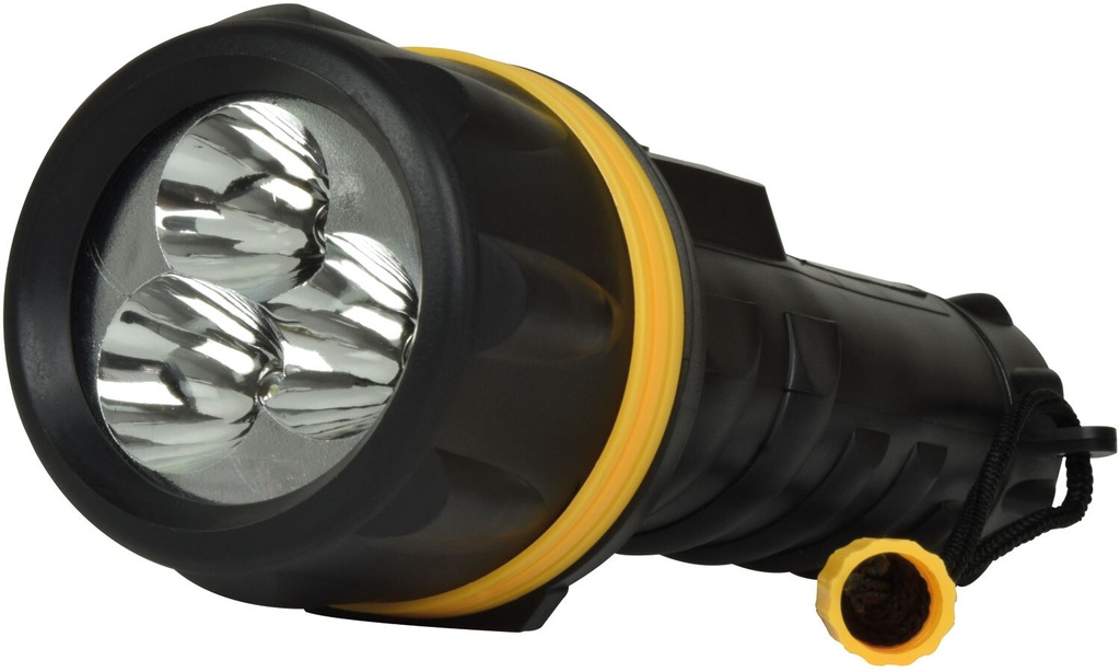 LED-lommelygte med 3 LEDs