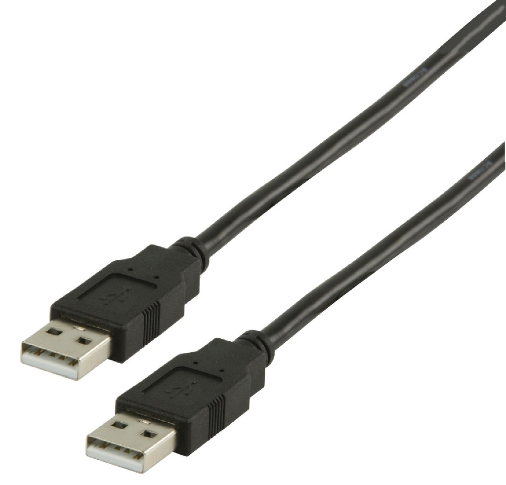 USB 2.0 Cable A Male - A Male Round 1.00 m Black