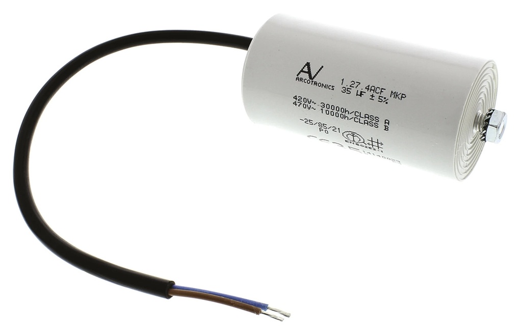 Motorstartkondensator, 35 µF, 450VAC