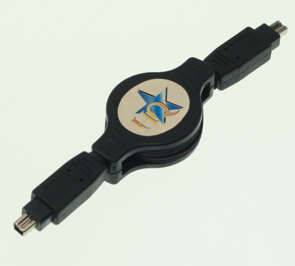 Fire Wire kabel 4-pins - 4-pins, 1,2 meter m. oprulning