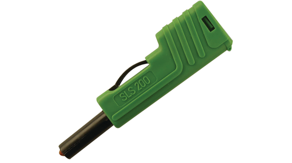 Sikkerhedsbanan stik 4mm stabelbar Grøn