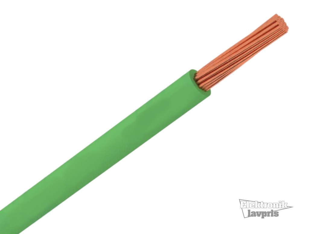 Wire H05V-K 1,0mm² Grøn