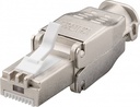 Værktøjsfrit CAT 6a STP RJ45 netværkskonnektor