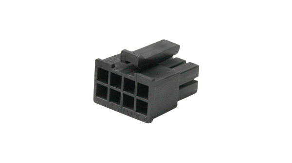 Fatningshus dobbeltrækket 2x4P, Micro-Fit