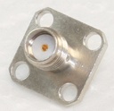 SMA-Female 4-Hole Flange - Panel Mount Coaxial Connector (Brugte)