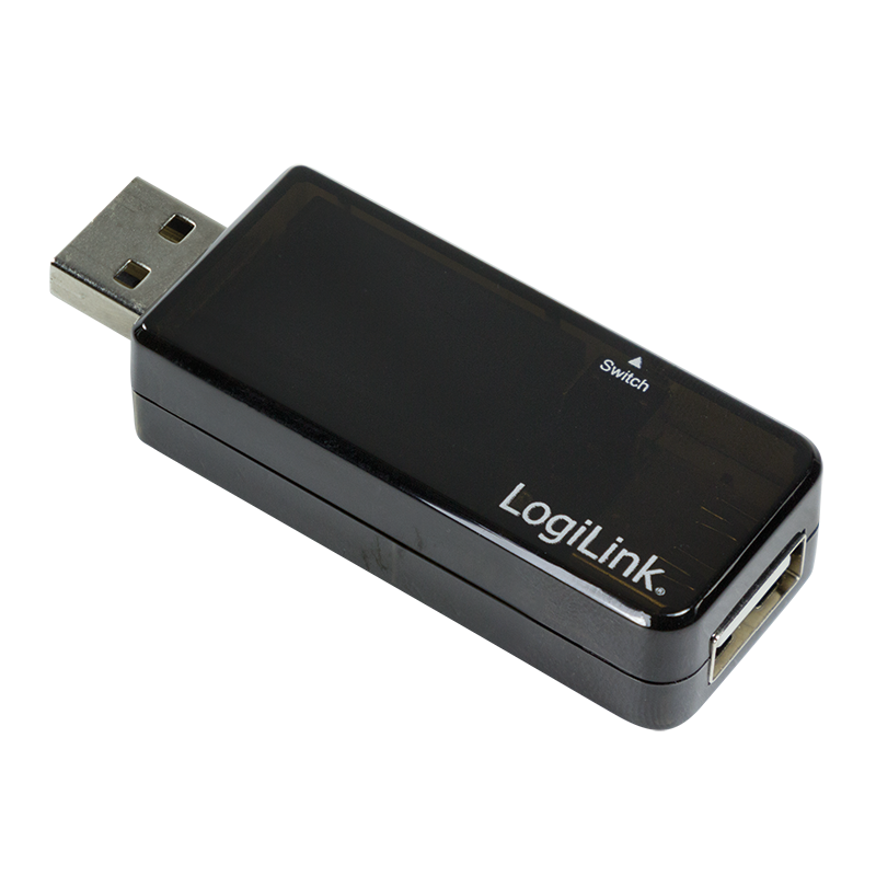 LogiLink® Digital 1-Port USB power meter with four decimal places