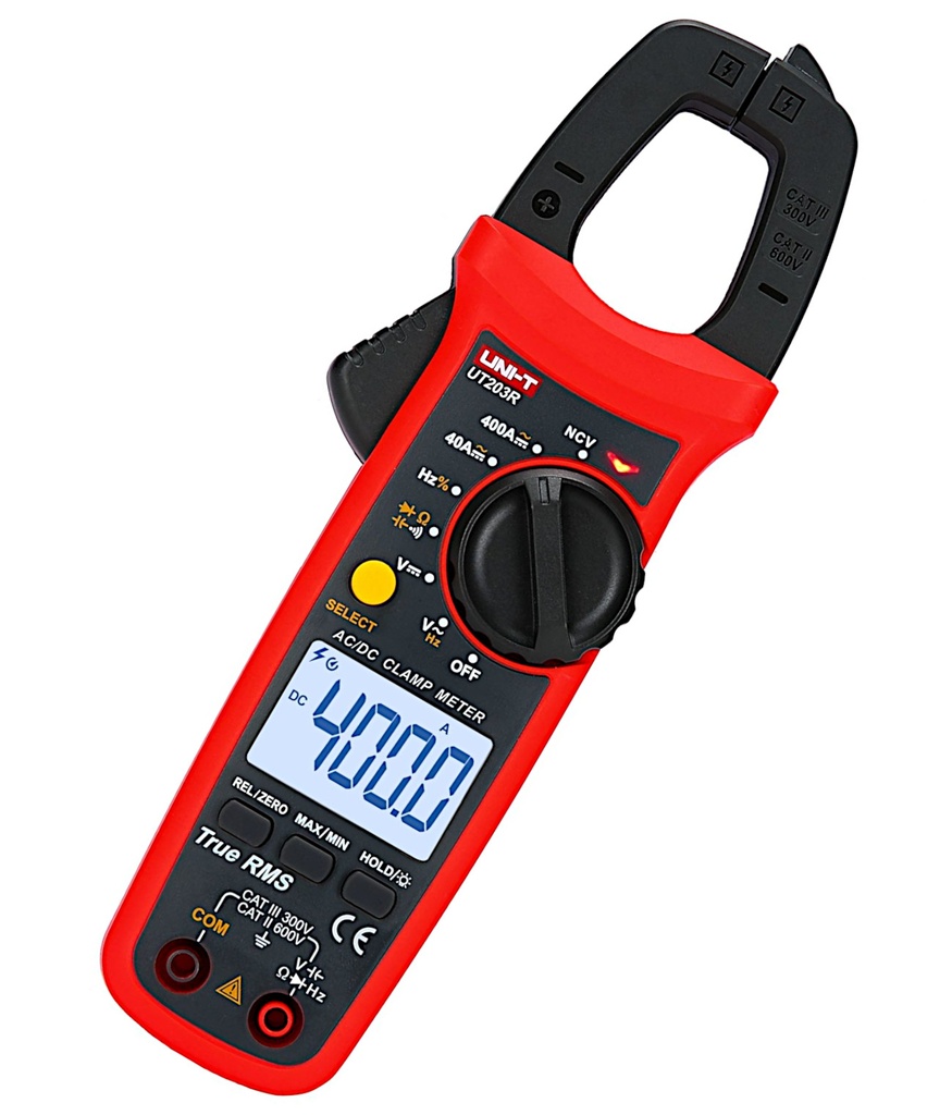 UNI-T UT203R Tangamperemeter, 400A, AC/DC