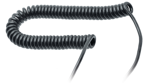 Spiralkabel 5x0,14,Shielded,Black,