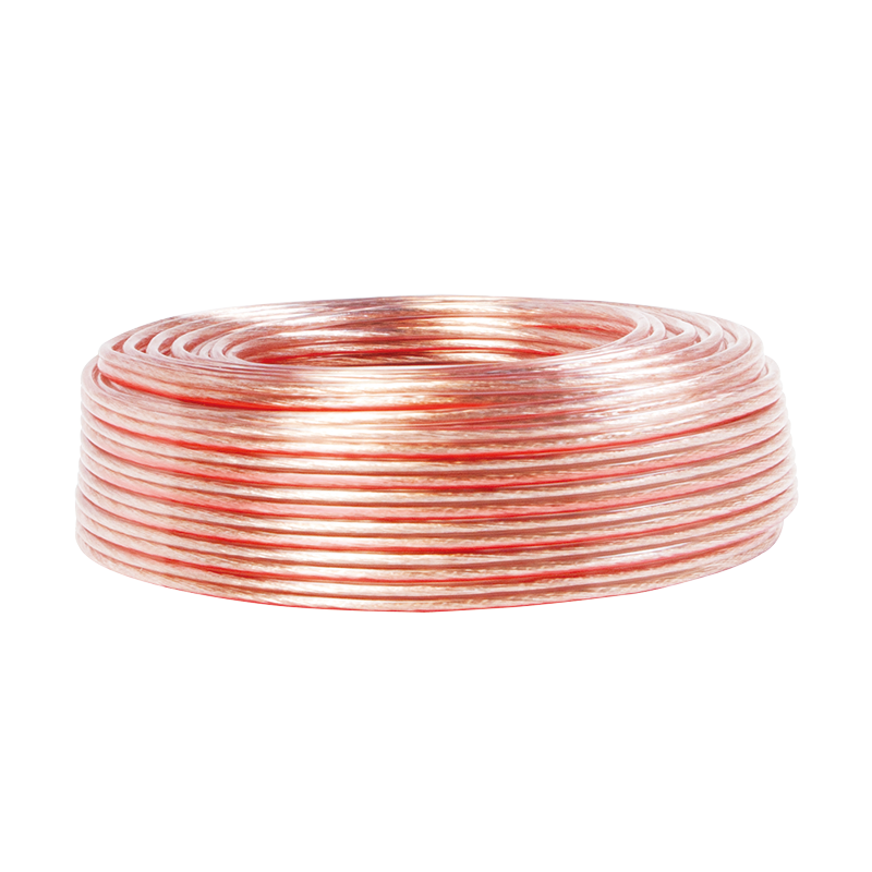 Højttalerkabel, 2x0.75 mm², Transparent, 25m