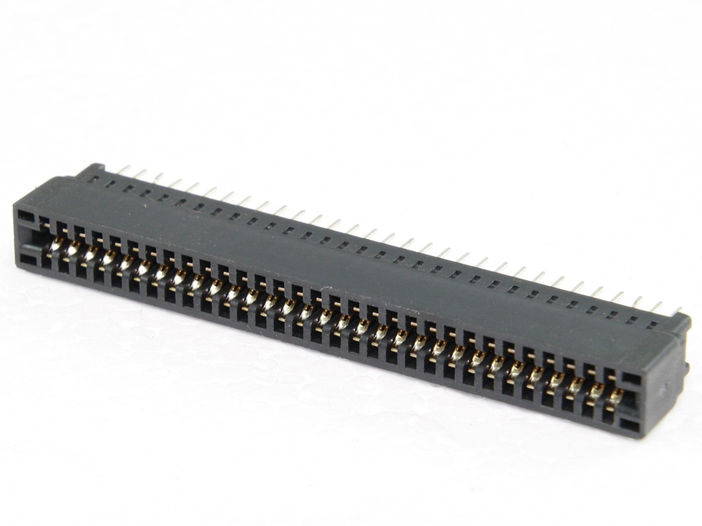 Kantconnector 2x31-pol RM2,54 PCB