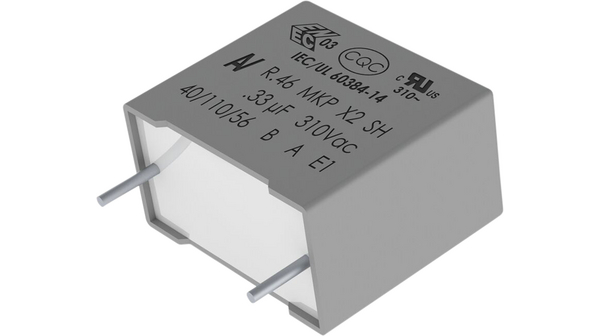 X2-kondensator, 2,2 uF, 310 VAC - KEMET