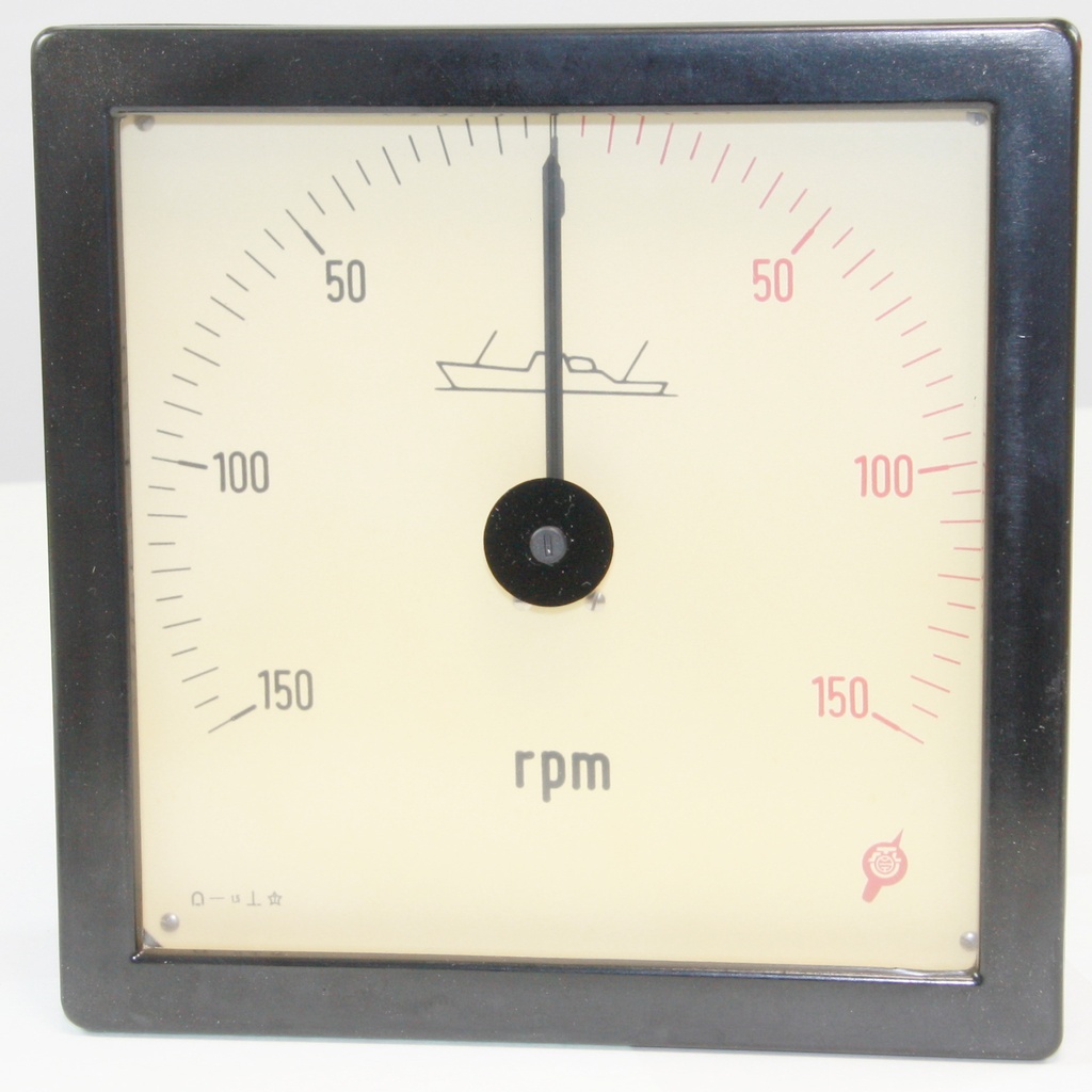 Drejespoleinstrument Omdrejningstæller -150/+150 RPM
