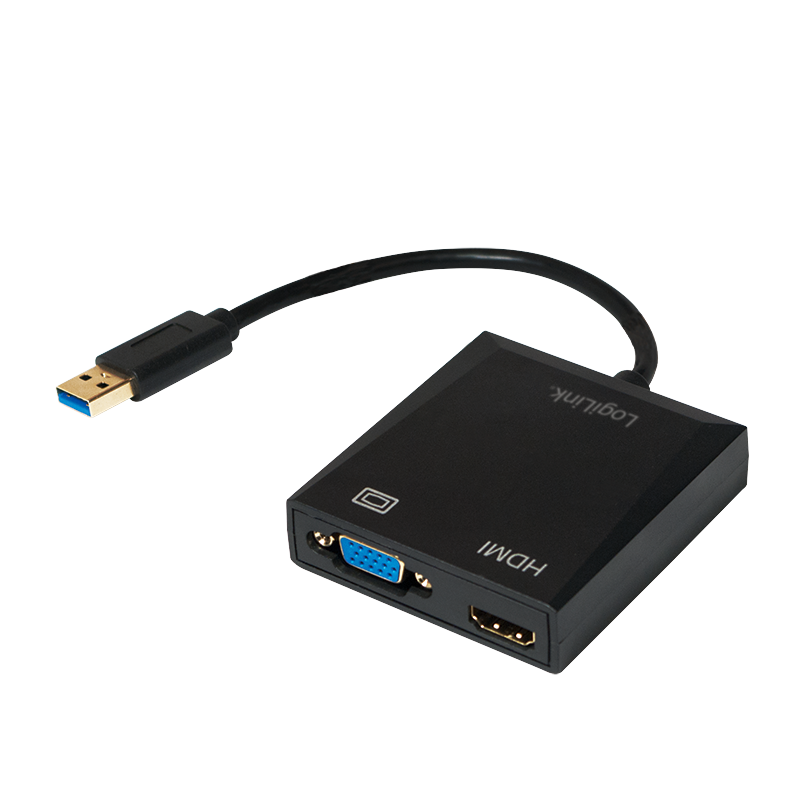 LogiLink® Adapter USB 3.0 to VGA / HDMI