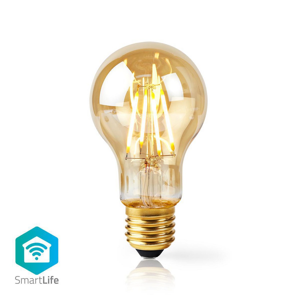 Wi-Fi Smart LED-glødepære | E27 | A60 | 5W | 500 lm