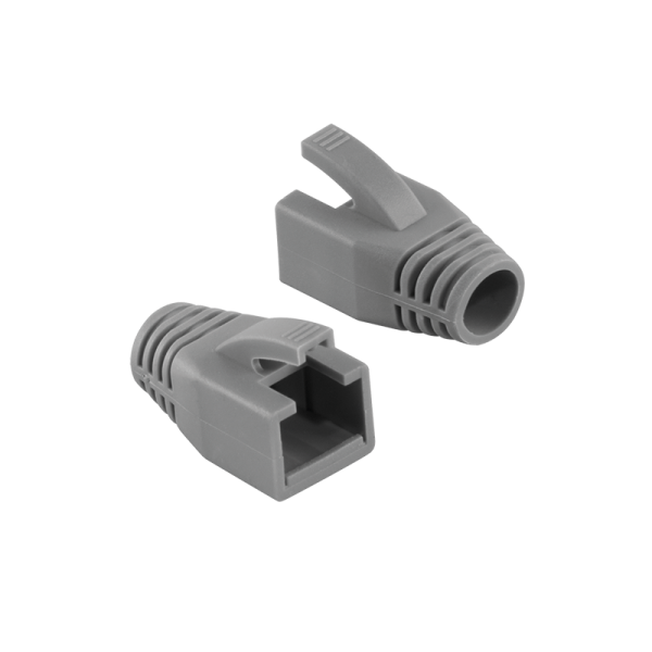RJ45 hætte 8.0 mm for Cat.6/7/7A , Grå