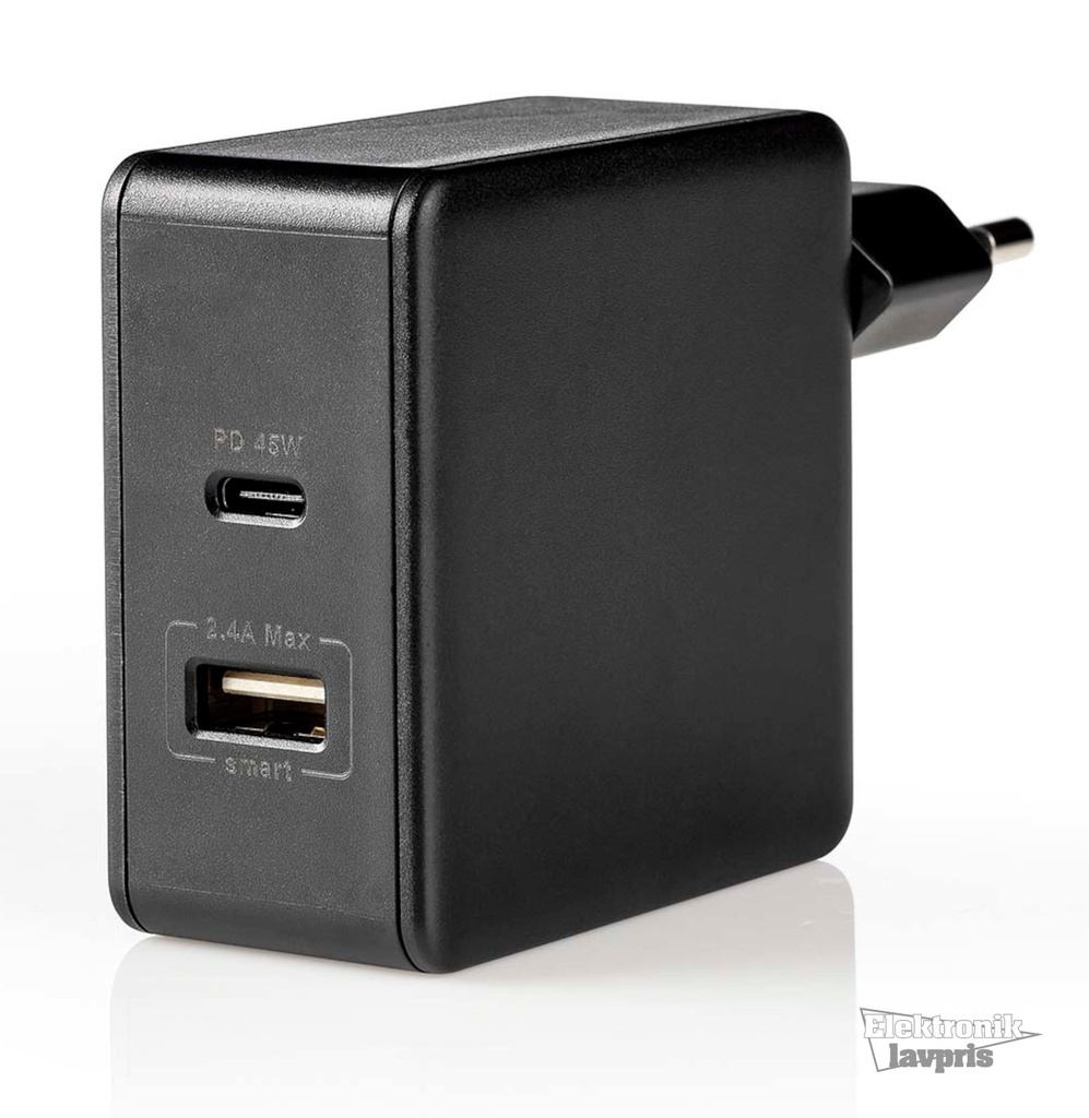 USB-C, 3.0, Dobbelt oplader, USB-C + A, 57W