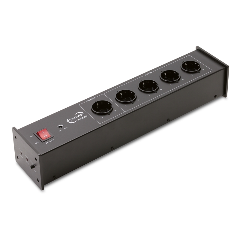 Hi Fi power strip X2000, master-slave-funktion, sort