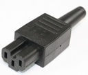 Series: 4771 IEC Connector C15A for very hot conditions 155°C, Rewireable, Straight