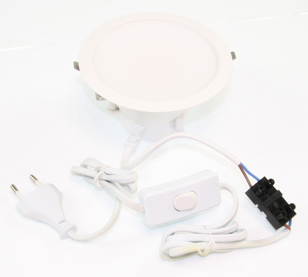 LED indbygningsspot, 121x121mm. varm hvid, 11W white