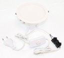 LED indbygningsspot, 121x121mm. varm hvid, 11W white