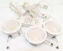 LED Spot x 3 INCL. transformer Ø=90mm. 3x4W varm hvid
