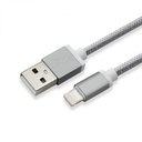 Iphone Lightning kabel, 1,5m, grå