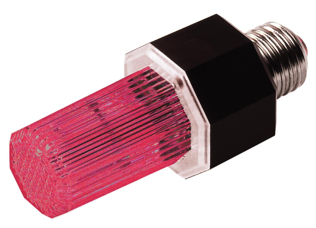 Strobe für E-27 fatning, RØD