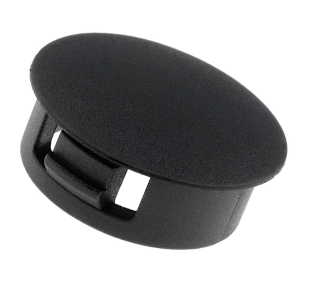 Blændprop for hul Ø=13mm. Sort