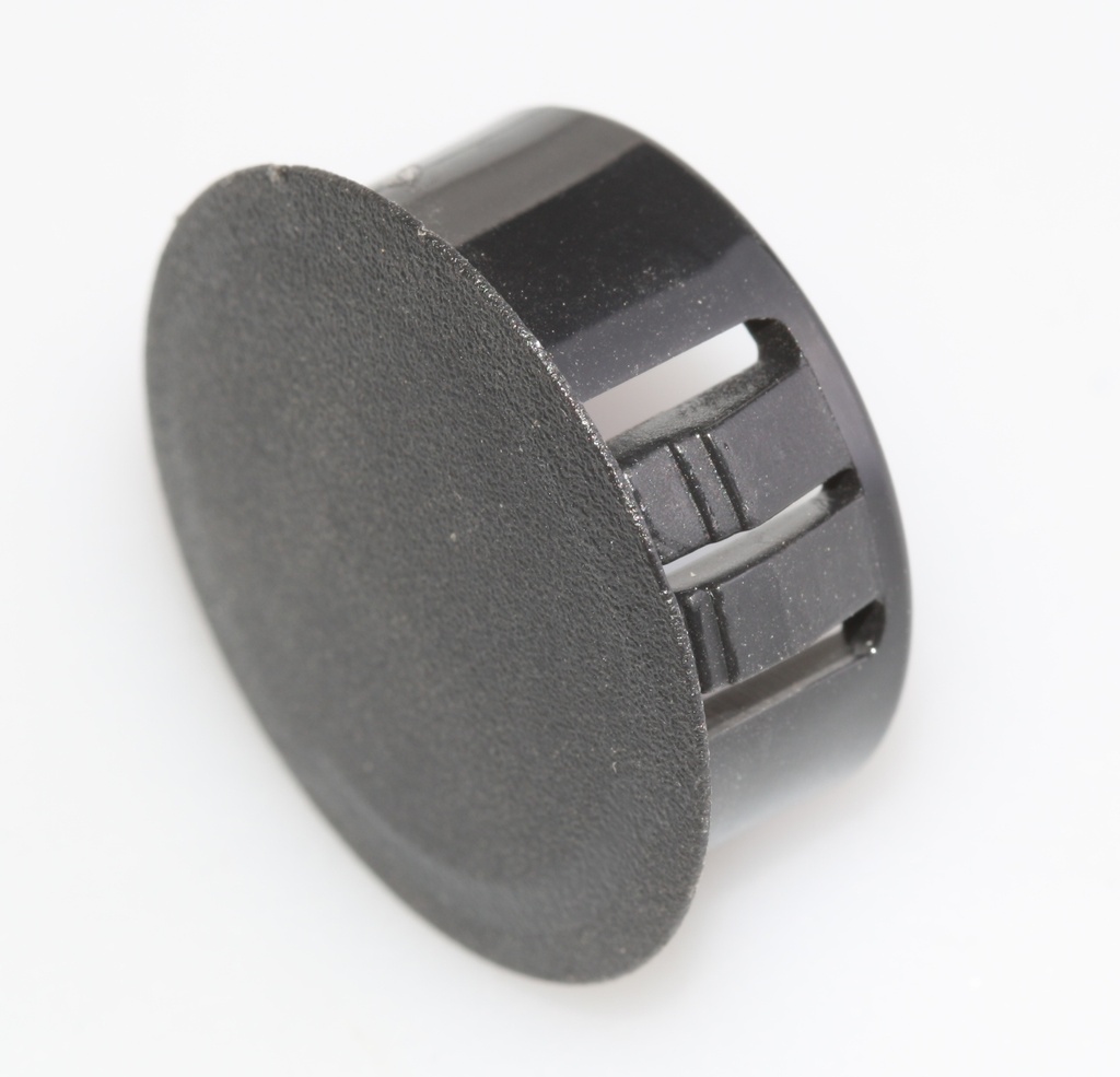 Blændprop for hul Ø=22mm. Sort