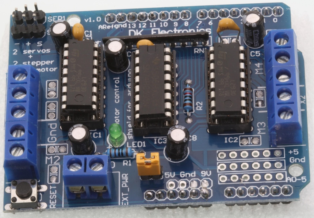 Motor Drive Shield L293D til Arduino